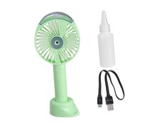 KICHOUSE Ventilatore Portatile Usb Umidificatore e Spruzzatore Mini Fan Silenzioso e Serbatoio Design e Anti-surriscaldamento