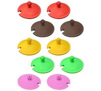 Kichvoe 10 Pezzi Coperchio per Tazza in Silicone, Coperchio per Mug Sigillato e Anti-fuga, Mantiene Freschezza e Sapore, per Tazze e Ciotole Colore Casuale
