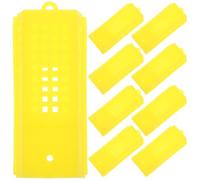 Kichvoe 10 Pezzi Gabbia per Regina Ape in Plastico Giallo per Allevamento Api Strumento per Apicoltura che Migliora L'efficienza Copertura Protettiva per Apicoltori