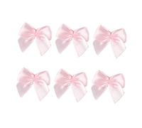 Kichvoe 100 Pezzi Fiocchetti Rosa in Raso Piccoli per Decorazioni Bomboniere e Ornamenti Multiuso per Compleanni e Confezioni Regalo