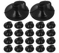 Kichvoe 100 Ventose in Pvc Trasparenti per Parasole e Tende da Sole Auto, Forte Aspirazione e Ganci a Ventosa, per Finestrini e Parabrezza, Uso Multiplo in Auto, Cucina e Bagno