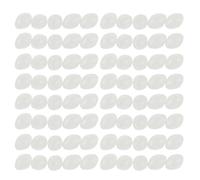Kichvoe 1000 Pezzi Perline Luminose da Pesca Ovali in Plastica Bianca Resistente all'Usura Accessori per Terminali da Pesca in Acque Profonde e Torbide