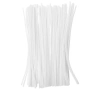 Kichvoe 100pezzi Bastoncini Torcigliati DIY in Colore Bianco Materiale Artigianale Leggero e Compatto per Progetti Creativi per Lavoretti Manuali e Decorazioni Te