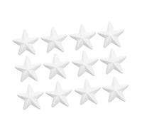 Kichvoe 12 Pezzi Stella di Natale Bipeltate per Fai da Te, Superficie Liscia e Facile da Dipingere, Materiale Bianco per Lavoretti Natalizi in Asilo
