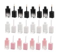 Kichvoe 12 Pezzi Tubi per Lucidalabbra a Gradiente Rosa da 5ml in Abs, Portatili e Ricaricabili per Trucco Quotidiano e Viaggio