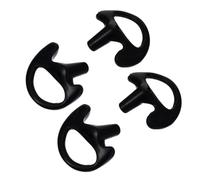 Kichvoe 2 Paia Inserti Auricolari in Silicone Nero per Auricolari e Cuffie, Compatibili Radio, Comfort Affidabile senza Ostruire Canale Uditivo per Esercizio Intenso