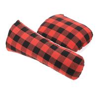 Kichvoe 2 Pezzi Cuscino da Stiratura in Lino e Cotone Rosso, Accessorio Leggero e Compatto per Stirare Pantaloni e Vestiti a Casa