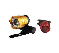 Kichvoe 2 Pezzi Luce Anteriore per Bici da Corsa Ricaricabile USB in Alluminio Compatto per Ciclismo Notturno e Spostamenti in Città