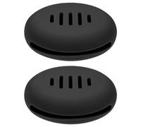 Kichvoe 2 Pezzi Porta Spugna Silicone Trasparente Portatile per Viaggio e Affari, Custodia Organizzatrice Antiurto per 2 Beauty Sponge
