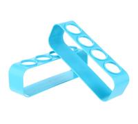 Kichvoe 2 Pezzi Rack Portaprovette in Pvc Blu Lavabile e Riutilizzabile per Laboratorio e Scuola, Supporto Multifunzione per Provette Organizzatore Pratico e Resistente