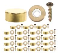 Kichvoe 20 pezzi di viti di fissaggio per specchi - Tappi coprivite da 12 mm per accessori per specchi - Chiodi di fissaggio per mobili, insegne, pubblicità e costruzioni