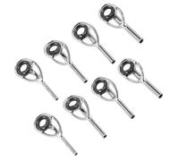 Kichvoe 20 Pezzi Elemento Guida per Canna da Pesca in Acciaio Inox Argento | Portatile e Pratico, Riparazione Rapida, Facile da Riporre, Accessorio per Pesca alla Trota
