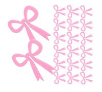 Kichvoe 20 Pezzi Segnabicchieri in Acrilico Fiocco Rosa | Etichette per Bicchieri, Effetto Vivace e Allegro, per Compleanni e Incontri Tematici