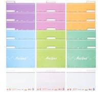 Kichvoe 25 Schede Ricetta per Cucina 10x15 Cm Angoli Arrotondati in Carta Resistente 25 Pezzi per Annotare Metodi di Cottura e Dividere Ricette in Casa Colore Casuale