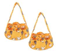 Kichvoe 2pezzi Cestino per Raccolta delle Uova di Gallina Anatra e Oca Sacchetti in Tela per Conservazione delle Uova Fresche Impedisce e Danneggiarsi Durante lo Spostamento