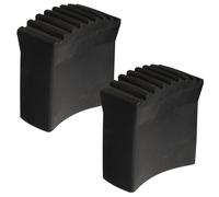 Kichvoe 2pezzi Piedini Antiscivolo per Scala in Gomma Nero, Copri Piedi Facili da Installare per Scale Pieghevoli Interni, Accessori Sicuri per Casa