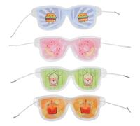 Kichvoe 4 Pezzi Ice Eye Mask Maschera Gel Occhi in Pvc e Gel, Impacco Freddo per Viaggi e Treni, per Bellezza e Salute, Attenua le Linee Sottili