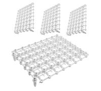Kichvoe 4 Pezzi Rete Bianca in Plastica per Fontanelle da Giardino e Vasche Esterne, Supporto Robusto per Paesaggi Acquatici e Fontane da Giardino