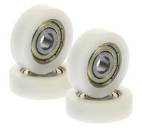 Kichvoe 4 Pezzi Ruote per Porte Scorrevoli 6x26x8mm in Nylon e Acciaio Cuscinetti 626zz per Mobili, Armadietti e Cancelli Scorrevoli, Resistenza Fino a 79kg, Accessori per Ferramenta