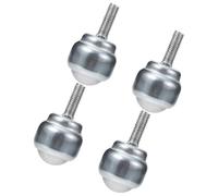 Kichvoe 4 Ruote Girevoli Filettate Cuscinetti a Sfere in Metallo, Rulli Trasportatori a Sfera per Banco da Lavoro, Rotelle Unità di Trasferimento a Sfere Silenziose e Stabili per Uso