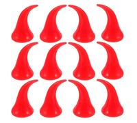 Kichvoe 40 Pezzi Cerchietto Diavolo Corna Rosse in Plastica Leggero per Accessori Chioma Halloween, Materiale DIY per Feste e Attività Genitori-figli