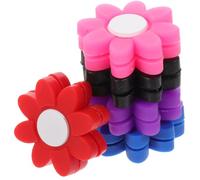 Kichvoe 5 Pezzi Ammortizzatore per Racchetta da Tennis Ammortizzatore per Racchetta in Silicone e PVC a Forma di Petalo Riduce Le Vibrazioni Colore Casuale