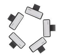 Kichvoe 5 Pezzi Etichette Porta Nome per Stetoscopio Bifacciale in Plastica Pp Chiusura a Scatto, Targhette Identificative Adesive per Tubi Stetoscopici, Accessori Medici per Uso