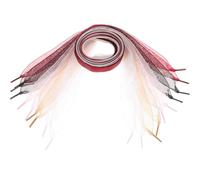 Kichvoe 5 Pezzi Lacci per Scarpe in Chiffon 120cm, Decorativi, Eleganti | Cinque Colori Assortiti, Design Classico Coordinato, Uso Quotidiano, Resistenti e Difficili da Rompere
