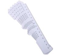 Kichvoe 6 Pezzi Righello della Distanza Pupillare in Plastica Bianco, Strumento Ottico Professionale Portatile Scala Accurata per Misurare la Distanza Pupillare