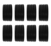 Kichvoe 8 Pezzi Anelli in Silicone Antiscivolo per Racchetta da Tennis e | Nero, Flessibile e Facile da Riporre, Accessorio Leggero per Uso Sportivo e Sostegno Stabile