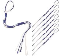 Kichvoe 8 Pezzi Nappine Tzitzit Blu e Bianco Decorative per Scialli da Preghiera Tallit, Sostituzione Portatile per Cerimonie Religiose Maschili