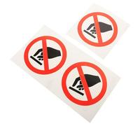 Kichvoe Adesivi di Sicurezza Non Toccare 3 Pezzi, Etichette Adesive Rotonde 100 MM, per Paraurti e Finestre in Ambienti Industriali