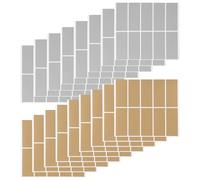 Kichvoe Adesivi Premio a Sorpresa Rettangolari 600 Pezzi in Oro e Argento 60X25Mm per Programmi Fedeltà e Giochi da Tavolo