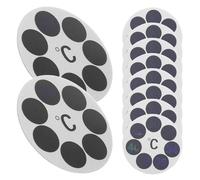 Kichvoe Adesivi Termometro per Bagno 10 Pezzi Cambio Colore Cristalli Liquidi, Adesivi Impermeabili per Temperatura Sicura Acqua Neonati, Piccolo Formato Portatile per Monitoraggio