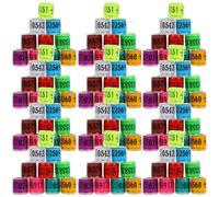 Kichvoe Anelli per Piede di Piccione in Alluminio 100 Pezzi per Identificazione e Gestione Facile degli Uccelli in Allevamento di Piccioni Colore Casuale Stili multipli