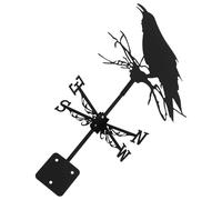 Kichvoe Banderuola Segnavento in Ferro Nero Facile da Installare Forma Animale per Comprendere Intuitivamente la Direzione del Vento da Tetto per Giardino e Tetto