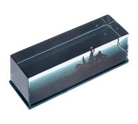 Kichvoe Barca Decorativa a Forma di Nave da Crociera in Bottiglia con Liquido, Ornamento da Scrivania per Casa e Ufficio, Regalo di Compleanno per Marito Tema Nautico, Decorazione