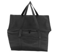 Kichvoe Borsa Porta Pellet Nera Resistente al Fuoco Non Tessuto e Alluminio, Versatile per Conservare Carbonella e Frutta Durante Attività All'aperto