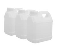 Kichvoe Bottiglie Chimiche con Tappo 1 Litro Set da 3 Pezzi Contenitori Vuoti per Stoccaggio Liquidi Olio Colla Campioni Portatili per Cucina Laboratorio e Uso Industriale