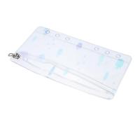Kichvoe Busta Zip per Raccoglitore Pvc Bianco 6 Fori per Organizzazione Leggera e Studio Quotidiano Adatta per Accessori Ufficio e Scrapbooking