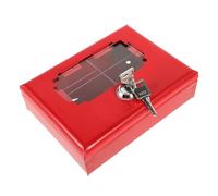 Kichvoe Cassetta di Sicurezza Antincendio da Parete per Chiavi e Tessere, Contenitore Porta Oggetti da Esterno Serratura, Custodia Portachiavi per Emergenze e Controllo Accessi