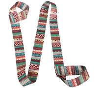 Kichvoe Cinghia per Trasporto Tappetino da Yoga in Cotone Morbido, Supporto Elastico per Tappetini di Vari Spessori, Tracolla Confortevole per Palestra, Lezioni e Attività All'aperto,