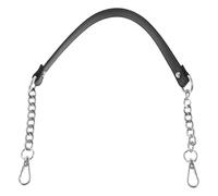Kichvoe Cinghia Regolabile in Pelle per Borsa Tracolla Nera Sostituibile, Accessorio Fai da Te per Borse Donna in Contesto Urbano