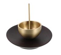 Kichvoe Ciotola da Meditazione in Metallo Mini con Mallet e Cuscino per Yoga e Rilassamento Profondo, Suoni Chiari e Puri per Terapia del Suono a Casa
