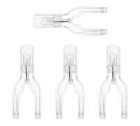 Kichvoe Clip per Asciugamani per Fissare Saldamente gli Asciugamani in Plastica Trasparente 4 Non Scivolose Pinze Resistenti per Cucina e Bagno per Sedia da Spiaggia