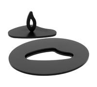 Kichvoe Coperchio Accessorio Elegante in Acciaio Inossidabile Nero Protegge da Spruzzi di Cera e Minimizza Fumo per Barattolo di Candela Profumata per Decorazione e Rilassamento