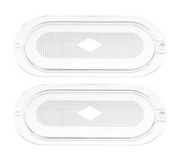 Kichvoe Coprilampada Ovale in Plastica Robusta per Cappa Aspirante, Accessori Illuminazione Cucina, Set 2 Pezzi per Sostituzione Paralume, Compatibile per Uso Domestico e Professionale