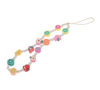 Kichvoe Cordino Decorativo per Telefono Perline Frutta Bohemien, Laccetto Leggero e Resistente Ciondolo per Cellulare, Cordino da Polso Anti-smarrimento per Uso Quotidiano