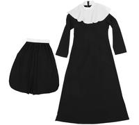 Kichvoe Costume Leggero e Comodo per Donna da Suora in Spandex Nero Halloween per Feste di Halloween e Travestimenti Adulti