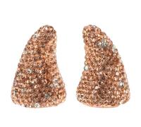 Kichvoe Decorazione per Auto Corna da Diavolo in Argilla Plastica Strass, Accessorio Versatile ed Elegante per Cruscotto, per Halloween